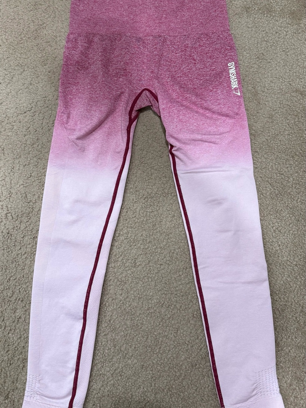Gymshark  Pink Ombre Seamless Leggings